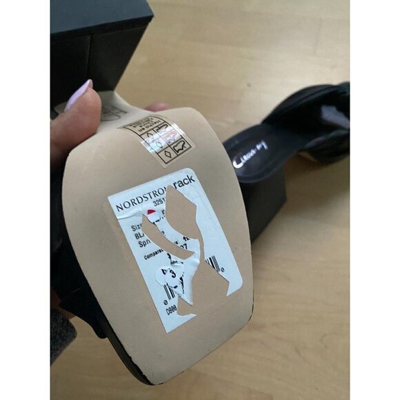 CIRCUS NY Sam Edelman "Marianna" sandal slide black block heel. - Picture 9 of 10